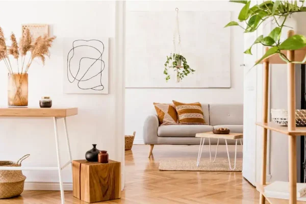 Decoración de interiores moderna y elegante para servicios de diseño de hogares.